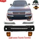 Front Textured Bumper Cover Chrome Trim & Signal Lamps LH+RH For 1998-00 Tacoma