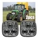2pcs LED Headlight For John Deere 6030 7030 Series Tractors 6630 7230 AL178164