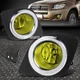 FOR 09-12 TOYOTA RAV4 AMBER LENS BUMPER DRIVING FOG LIGHT LAMPS W/BEZEL+SWITCH