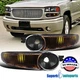 For 00-06 GMC Sierra Yukon XL 1500 Denali Black Bumper Light+Parking Lamp+Signal