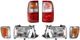 T100 93-98 HEAD LAMP RH AND LH with Bulbs 6-pc Kit Tail Light Corner
