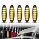 5PCS/Set Amber LED Carb Roof Clearance Marker Lights For Freightliner Cascadia