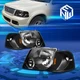 For 02-05 Ford Explorer Black Housing Headlights Amber Turn Signal Corner Lamps