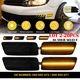 2-20X For 2010-2014 VW MK6 Golf GTI Sequential Amber LED Side Marker Light Smoke