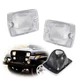 For Jeep 87-95 Wrangler YJ Clear Front Bumper Turn Signal Parking Light Housings