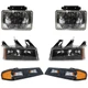 Headlight Driving Head light Headlamp Driver & Passenger Side for Chevy Canyon Headlight Driving Head light Headlamp Driver & Passenger Side for Chevy Canyon