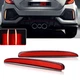For 2017-2022 Honda Civic Hatchback Red LED Signal Tail Lights Brake Tail Lamps