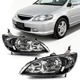 Driver and Passenger Headlight Assembly For 2004-2005 Honda Civic Halogen