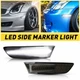 For 45358 G35 Coupe Infiniti LED White Front Bumper Side Marker Light Smoke Lens