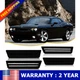 Smoked Lens White LED Light F+R Side Marker Lamps For 2008-2014 Dodge Challenger