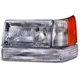 Fits 93-96 Jeep Grand Cherokee Headlight Headlamp 3 Piece CH2502104 CH2520121