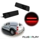 Black Lens LED Side Marker Lights Brilliant Red For 2010-13 Ford Transit Connect