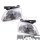 Headlights Headlamps For 2000-2002 Chevy Cavalier Pair Left Right Set Headlights Headlamps For 2000-2002 Chevy Cavalier Pair Left Right Set