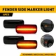 4X Smoked LED Fender Side Marker Lights For 10-18 Dodge RAM 2500 3500 Dually Bed