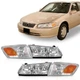 Toyota Camry 2000 2001 Driver Passenger Headlight Pair 81150AA020 81110AA020