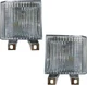 2X Chrome Front Turn Signal Side Corner Marker Lights For Chevy GMC Pickup Truck