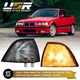Euro Smoke Corner Light Pair with LED Bulbs For 92-99 BMW E36 2D Coupe/Cabrio M3