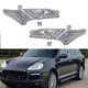Pair For 2008 Porsche Cayenne Plastic Clear Front Side Marker Lights