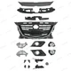 21PC For Mazda3 2014-2016 Chrome Grille Daytime Running Fog lamp Brackets Kit