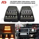 For 90-2016 Mercedes W463 G55 G550 G500 G63 Smoked LED Turn Signal Parking Light