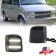 2X Smoked White LED Side Corner Lights For 1995-2005 Chevrolet Astro GMC Safari