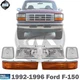 New Front Corner + Turn Signal + Headlights Left & Right 1992-1996 Ford F-150