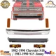 Front Bumper Chrome + Valance + Corner & Signal Lights For 1982-90 Chevrolet S10