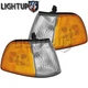 Left Right Sides Pair Corner Signal Lights for 1990-1991 HONDA CIVIC Hatchback
