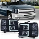 Fit For 2007-2013 Chevy Silverado LED DRL Tube Headlights Black/Smoked Fit For 2007-2013 Chevy Silverado LED DRL Tube Headlights Black/Smoked