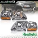 Headlights & Corner Parking Lights Kit Fit For 97-03 Ford F150 99-02 Expedition