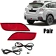 Fit 2016 Subaru VX Red Lens Rear Bumper Reflector Fog lights Tail Brake Lamp