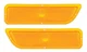 OER Amber Park Light Lens Set For 1962-1966 GMC Pickup Trucks and Suburbans