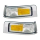 Side Marker Lights Reflectors Pair Set for 95-97 Ford Town Car Left & Right