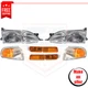 Corner Lights, Headlights and Turn Signal Lights set 6 pc for 95-96 Toyota Camry