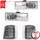 Headlights and Corner Lights Kit 4Pc for 1995-2005 GMC Safari SLE, SLT