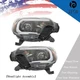 Headlight For Toyota Tacoma 2012-2015 Bar Halogen Black w/LED DRL Pair LH+RH