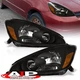 Black Housing Amber OE Style Headlight Lamps LH+RH For 2004-2005 Toyota Sienna