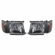 Black Headlights & Corner Lights Assembly For 1998-2000 Toyota Tacoma 2WD