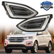Front Fog Lights For 2015-2017-2018 Ford Edge LED Driving Lamps Right&Left Side