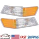 2x For Jeep Patriot Smoke Switchback 07-17 LED Turn Signal Blinker Corner Lights