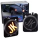Black-Out, Amber JK Lettering LED Fender Flare Side Markers For 2007-17 Wrangler