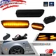 4PCS Smoke Lens Amber LED Front Side Marker Lights For VW MK4 Golf GTI R32 Jetta