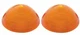 United Pacific Amber Plastic Parking Light Lens Set 1955-1957 Chevy Pickup Truck