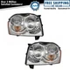 TRQ Headlight Assembly Set Fits 2005-2007 Jeep Grand Cherokee