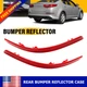 2X Rear Bumper Reflector Case Red For Kia Optima 2014-2015 924062T500 924052T500