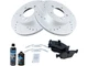 For 1999-2000 BMW 328i Brake Pad and Rotor Kit Front 66394VQFQ Brake Rotor