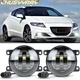 For Honda CR-Z 2013 2014 2015 2016 DOT LED Fog Lights Bumper Lamps Black 2Pcs
