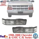 Front Signal Lights Lens and Housing LH &RH For 1988-2000 Chevy & GMC C/K Series