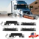 5PCS Smoked Lens Amber LED Cab Roof Marker Lights For 2003-up Volvo VN/VNL Truck