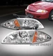 FOR 00-02 CHEVY CAVALIER REPLACEMENT HEADLIGHTS HEADLAMPS W/CORNER SIGNAL CHROME FOR 00-02 CHEVY CAVALIER REPLACEMENT HEADLIGHTS HEADLAMPS W/CORNER SIGNAL CHROME